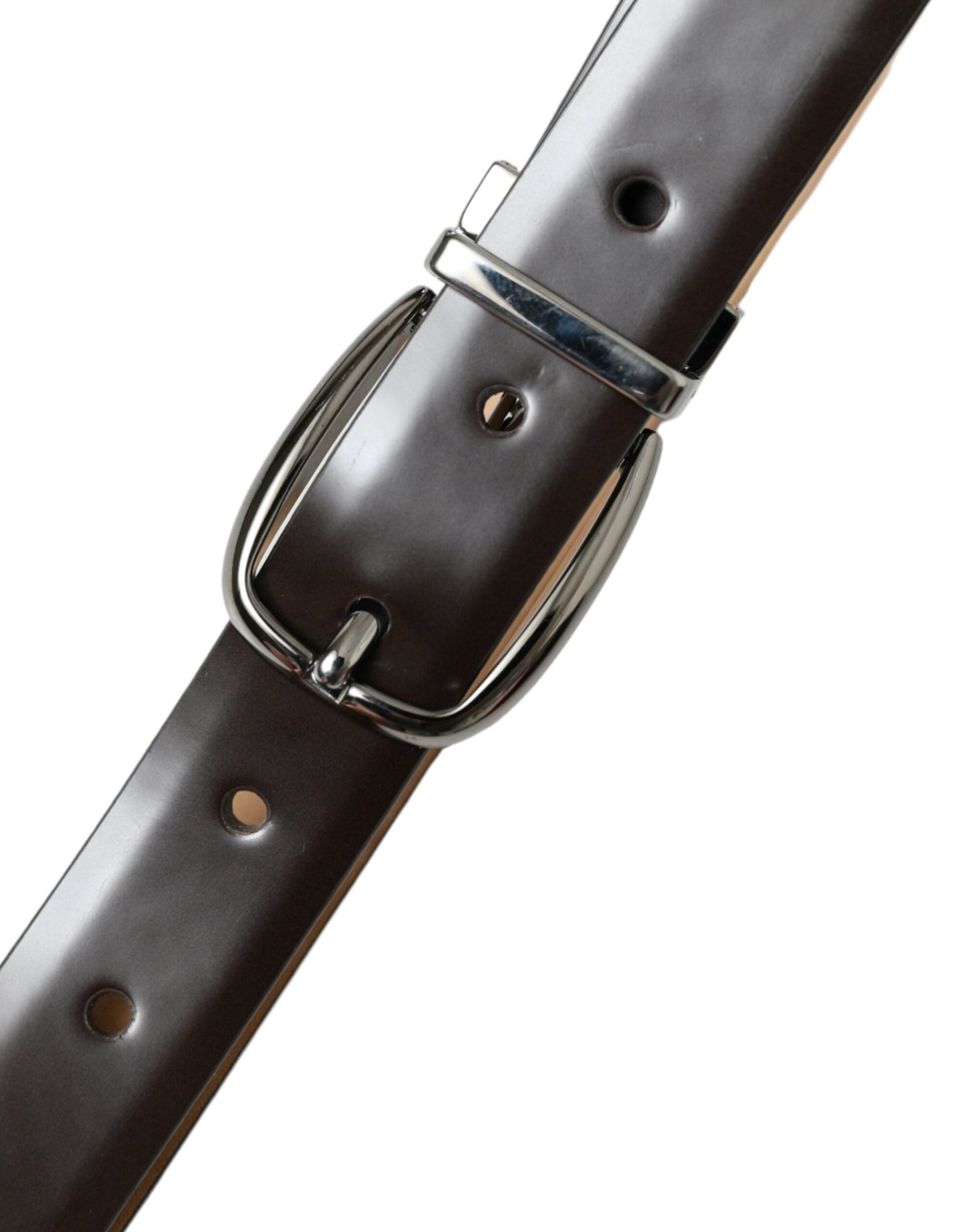 Dolce & Gabbana Elegant Dark Brown Leather Belt Dolce & Gabbana