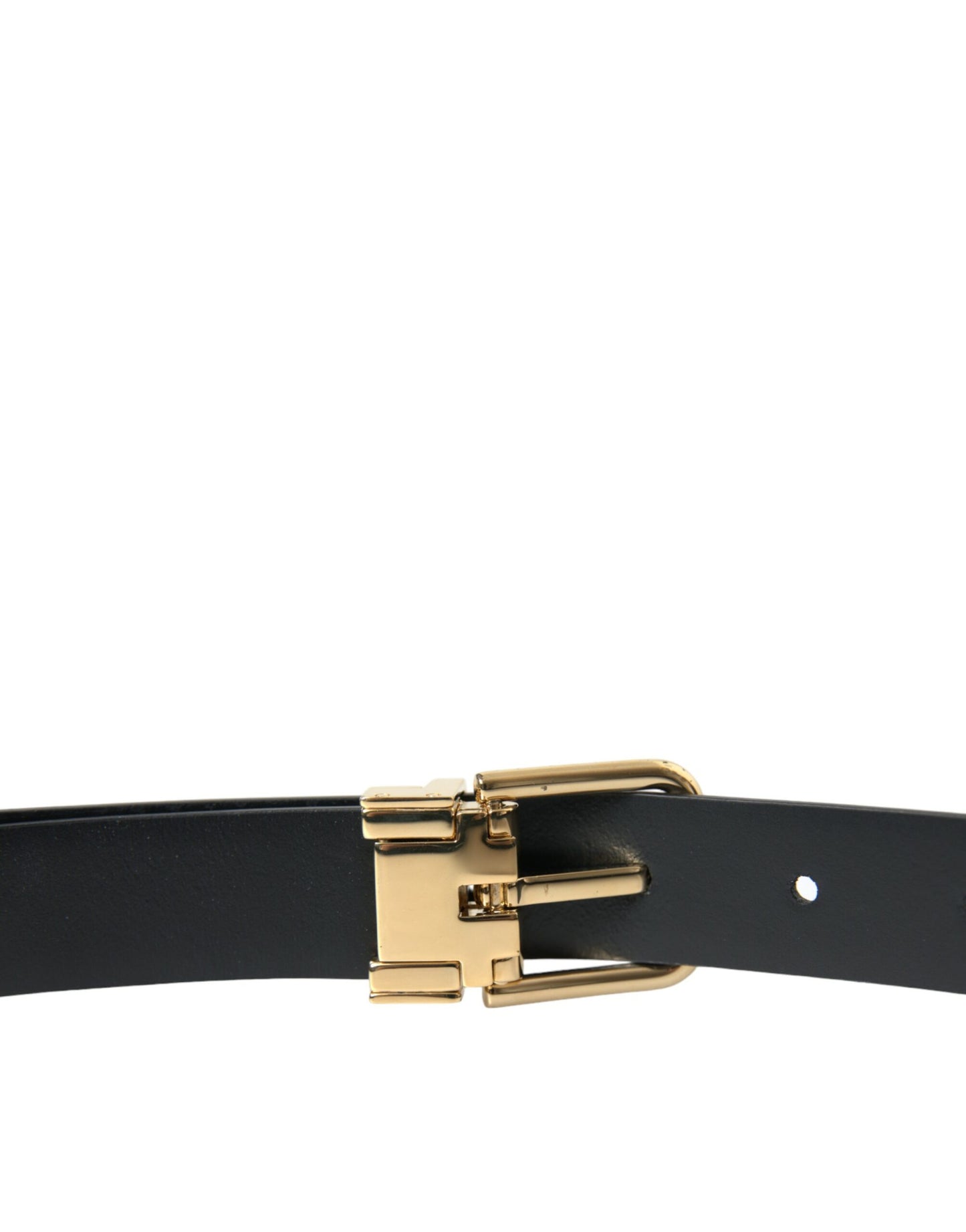 Dolce & Gabbana Elegant Blue Leather Belt with Metal Buckle Dolce & Gabbana