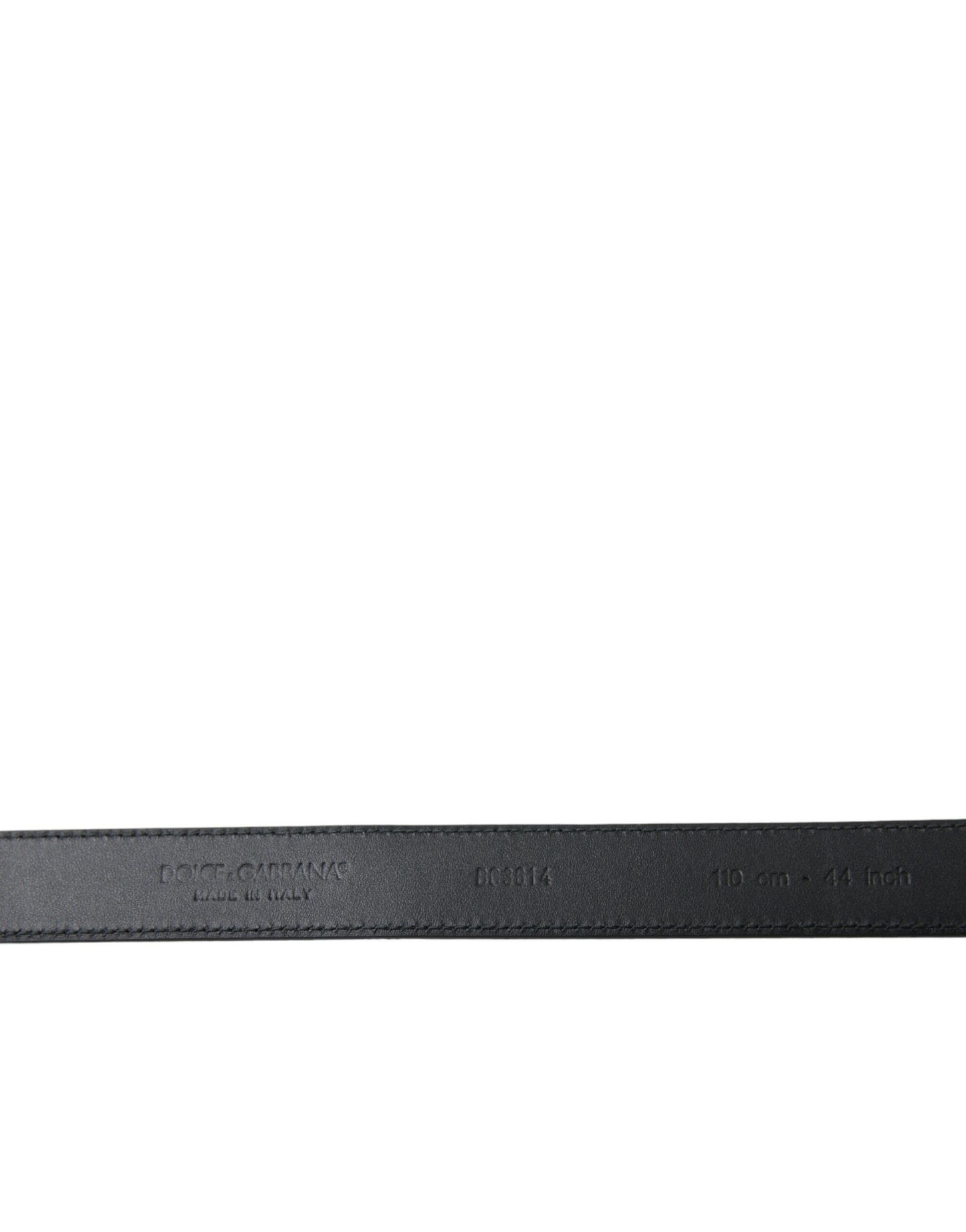 Dolce & Gabbana Elegant Black Leather Belt with Metal Buckle Dolce & Gabbana