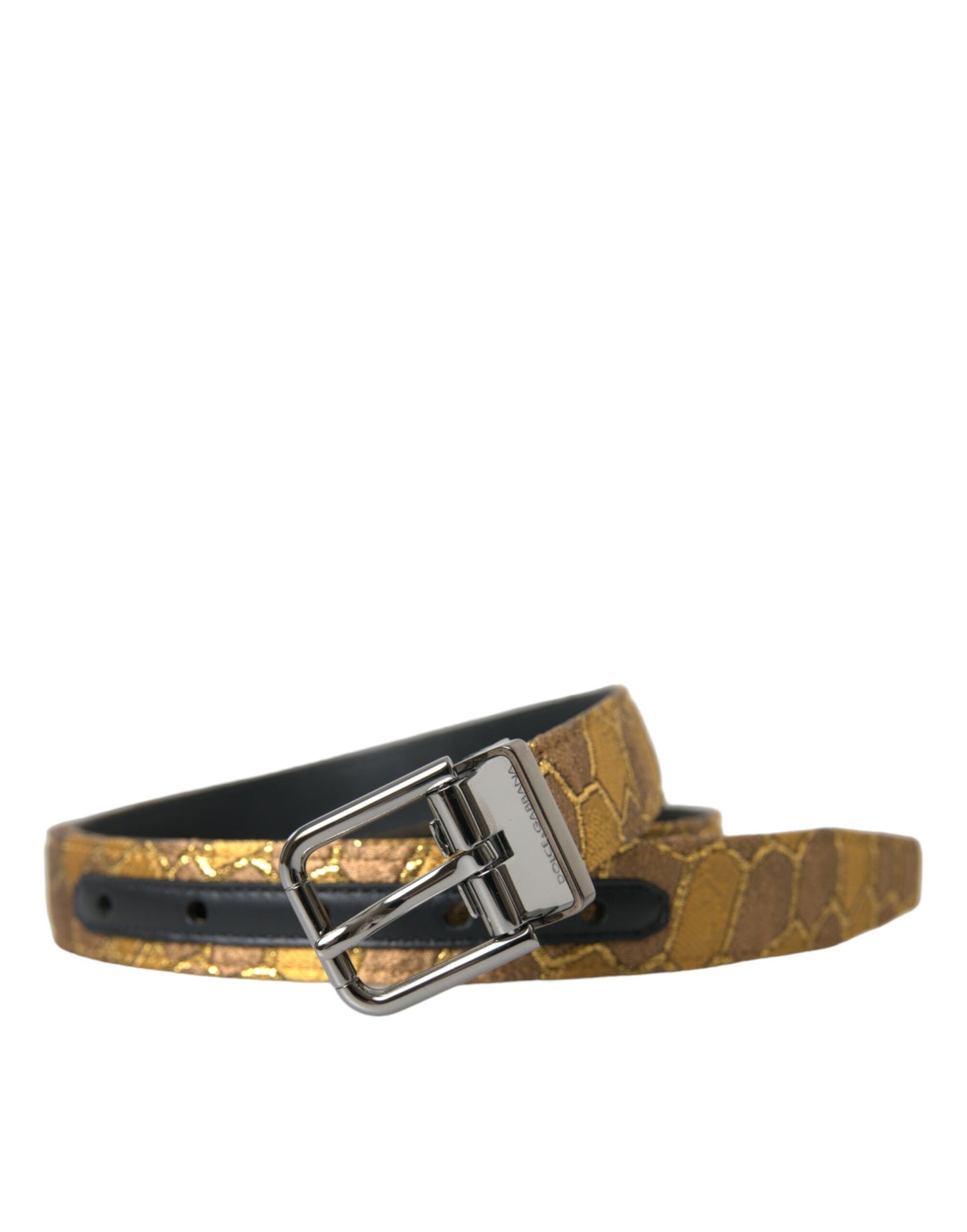 Dolce & Gabbana Elegant Gold Leather Belt Dolce & Gabbana