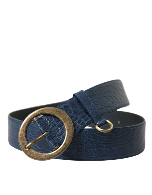 Dolce & Gabbana Elegant Italian Leather Belt with Metal Buckle Dolce & Gabbana