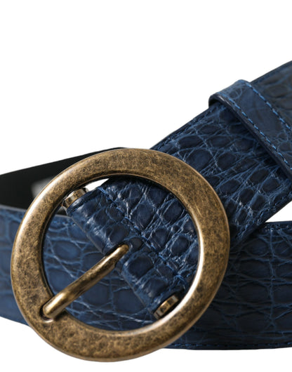 Dolce & Gabbana Elegant Italian Leather Belt with Metal Buckle Dolce & Gabbana