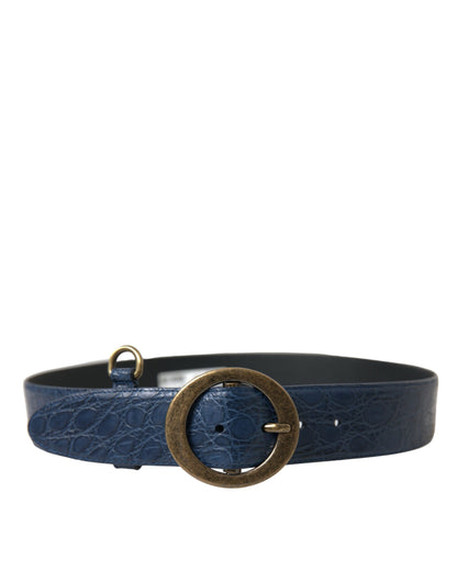 Dolce & Gabbana Elegant Italian Leather Belt with Metal Buckle Dolce & Gabbana