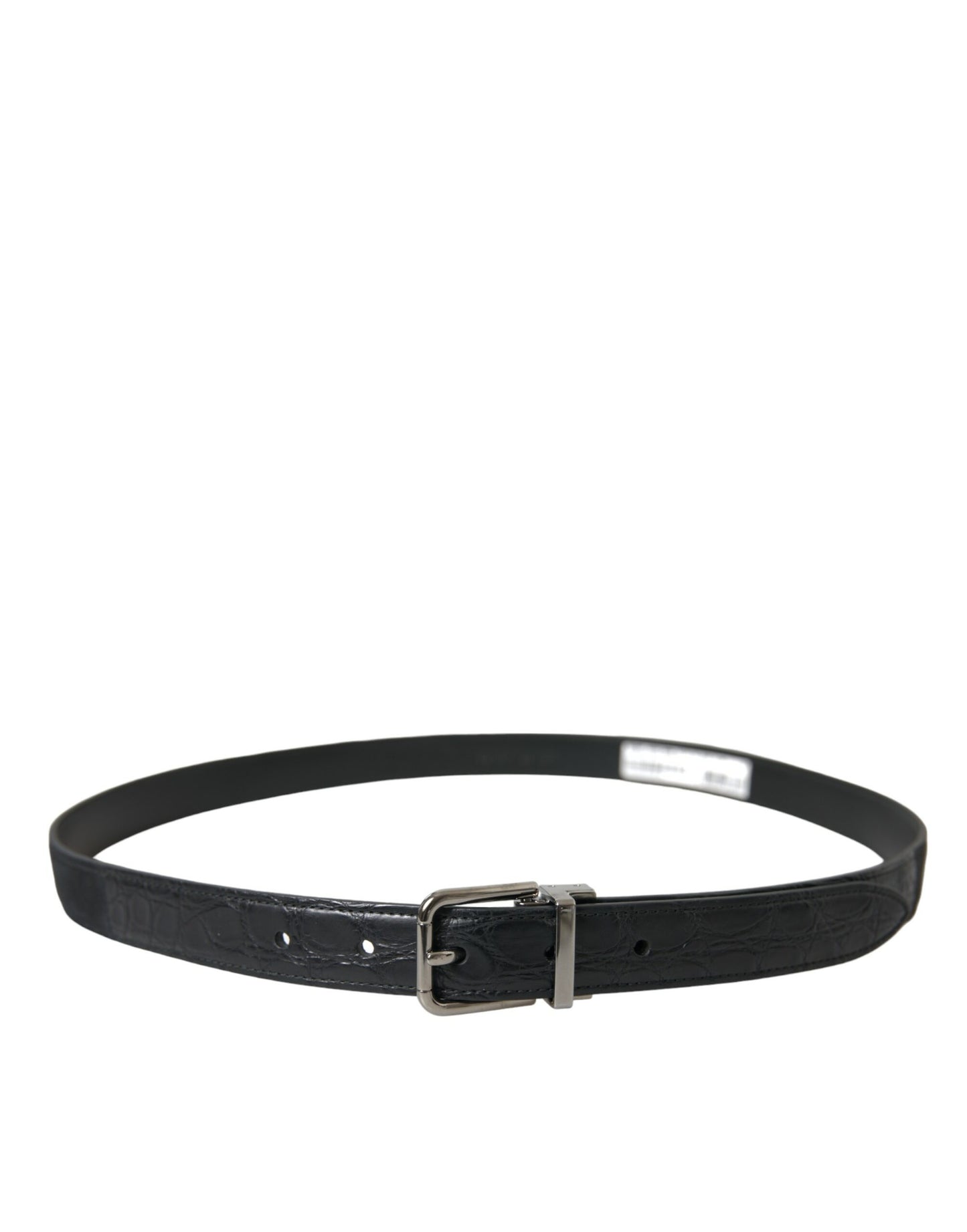 Dolce & Gabbana Elegant Leather Belt with Metal Buckle Dolce & Gabbana