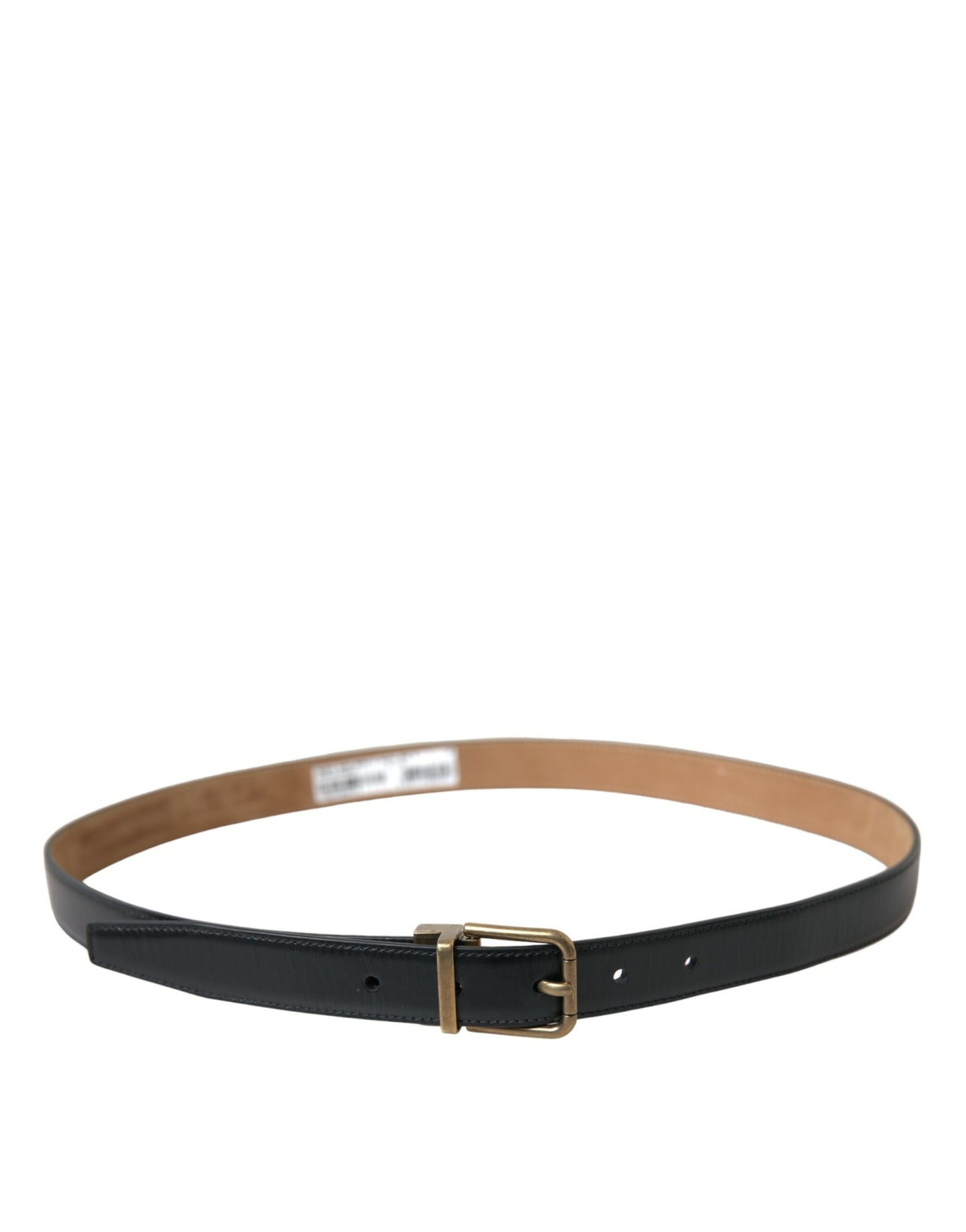 Dolce & Gabbana Elegant Black Calf Leather Belt Dolce & Gabbana