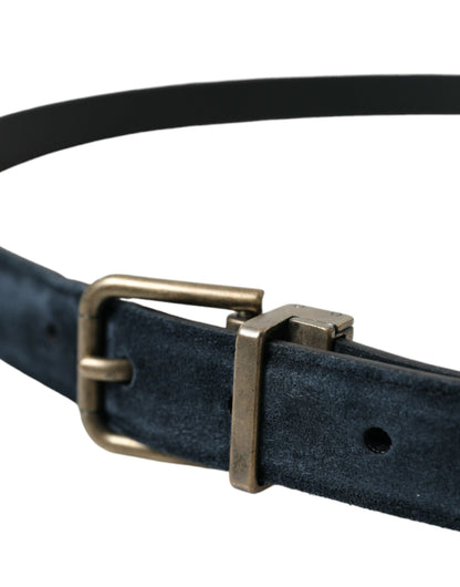 Dolce & Gabbana Elegant Suede Calf Leather Belt Dolce & Gabbana