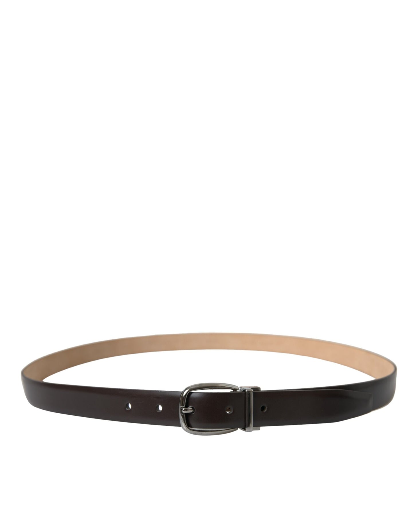 Dolce & Gabbana Elegant Leather Belt with Eye-Catching Buckle Dolce & Gabbana