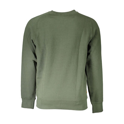 Timberland Green Round Neck Cotton Blend Sweater Timberland