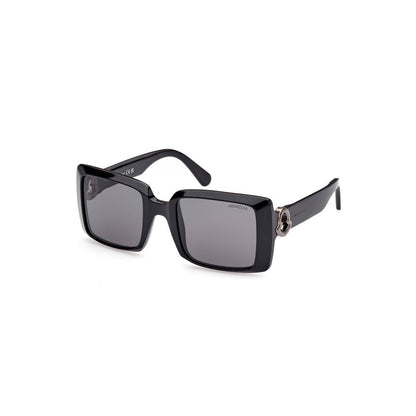 Moncler Chic Rectangular Black Lens Sunglasses Moncler