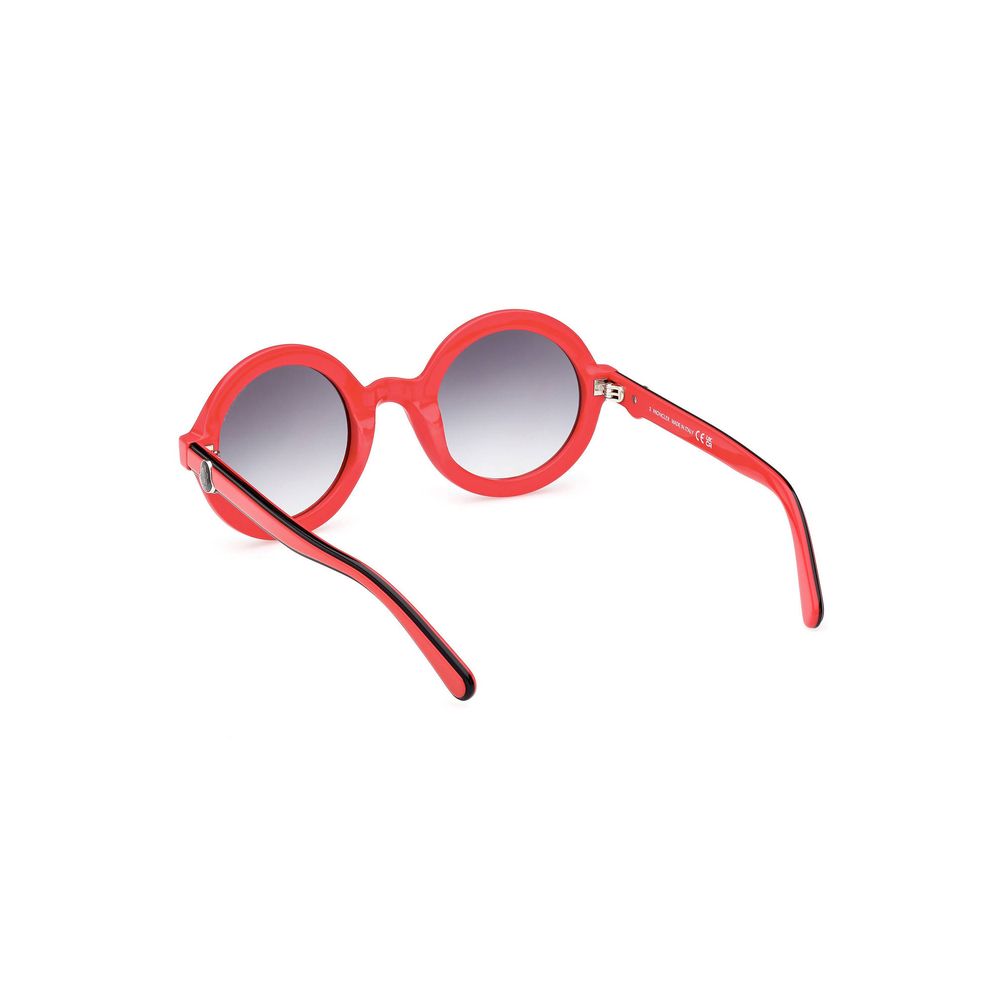 Moncler Chic Round Lens Contrast Detail Sunglasses Moncler