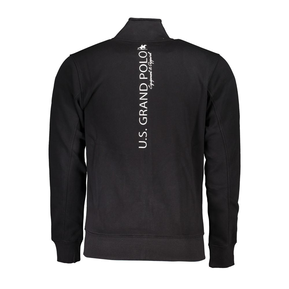 U.S. Grand Polo Chic Fleece Long Sleeve Sweatshirt with Contrast Details U.S. Grand Polo