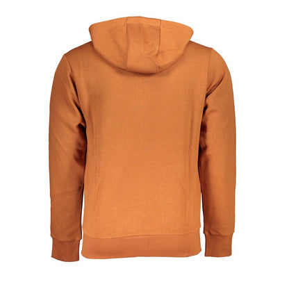 U.S. Grand Polo Classic Hooded Zip Sweatshirt in Brown U.S. Grand Polo