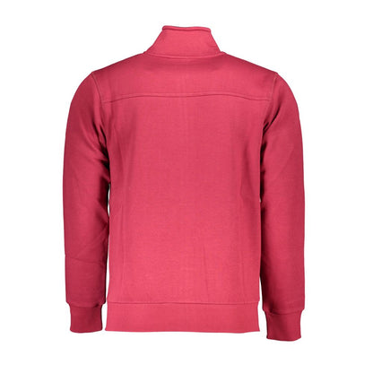 U.S. Grand Polo Chic Pink Long Sleeve Zip Sweatshirt