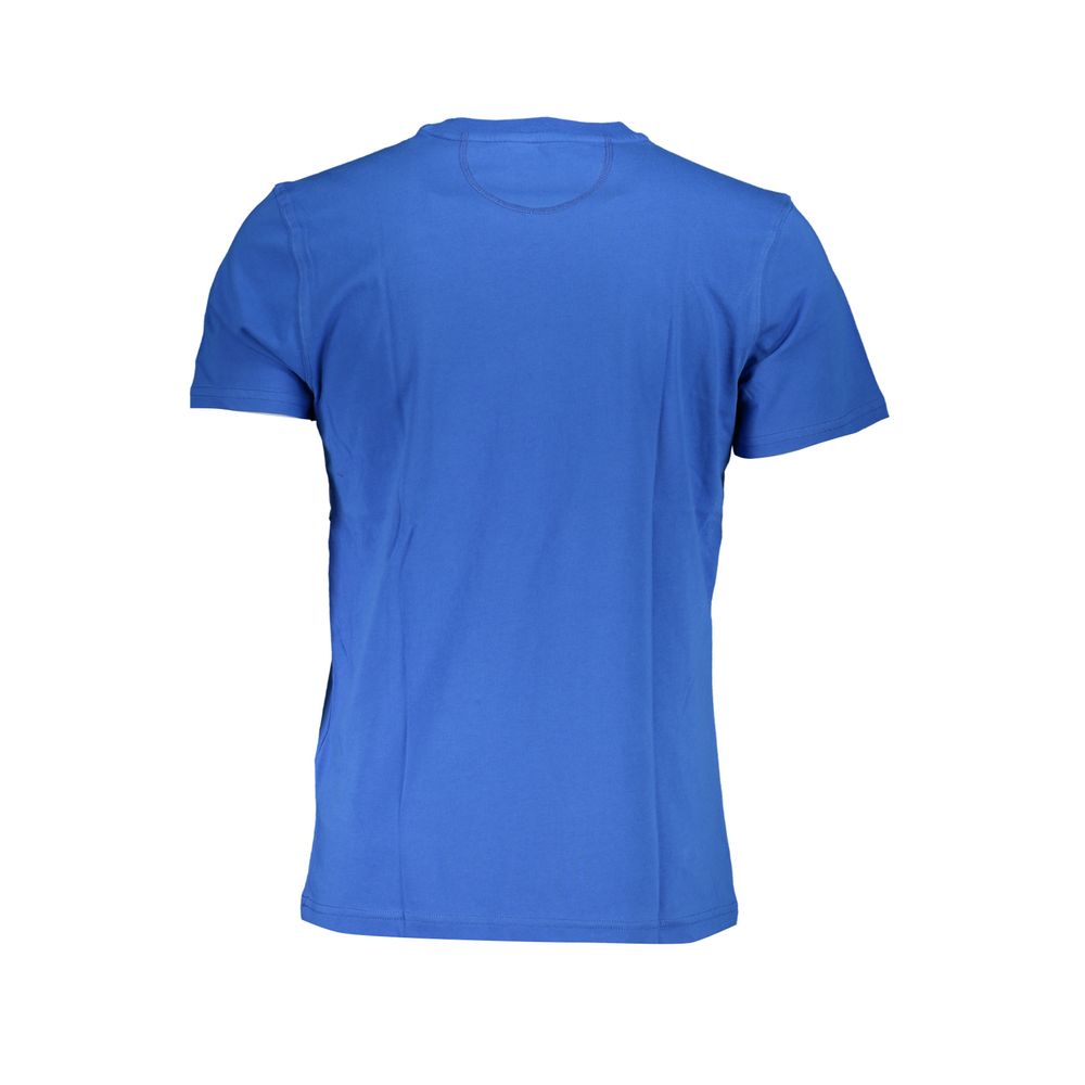 La Martina Chic Crew Neck Logo Tee in Cobalt Blue La Martina