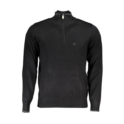 U.S. Grand Polo Elegant Half Zip Sweater with Contrast Details U.S. Grand Polo