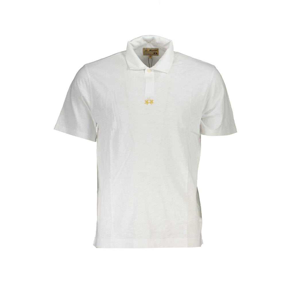 La Martina Pristine Cotton Polo with Chic Embroidery La Martina