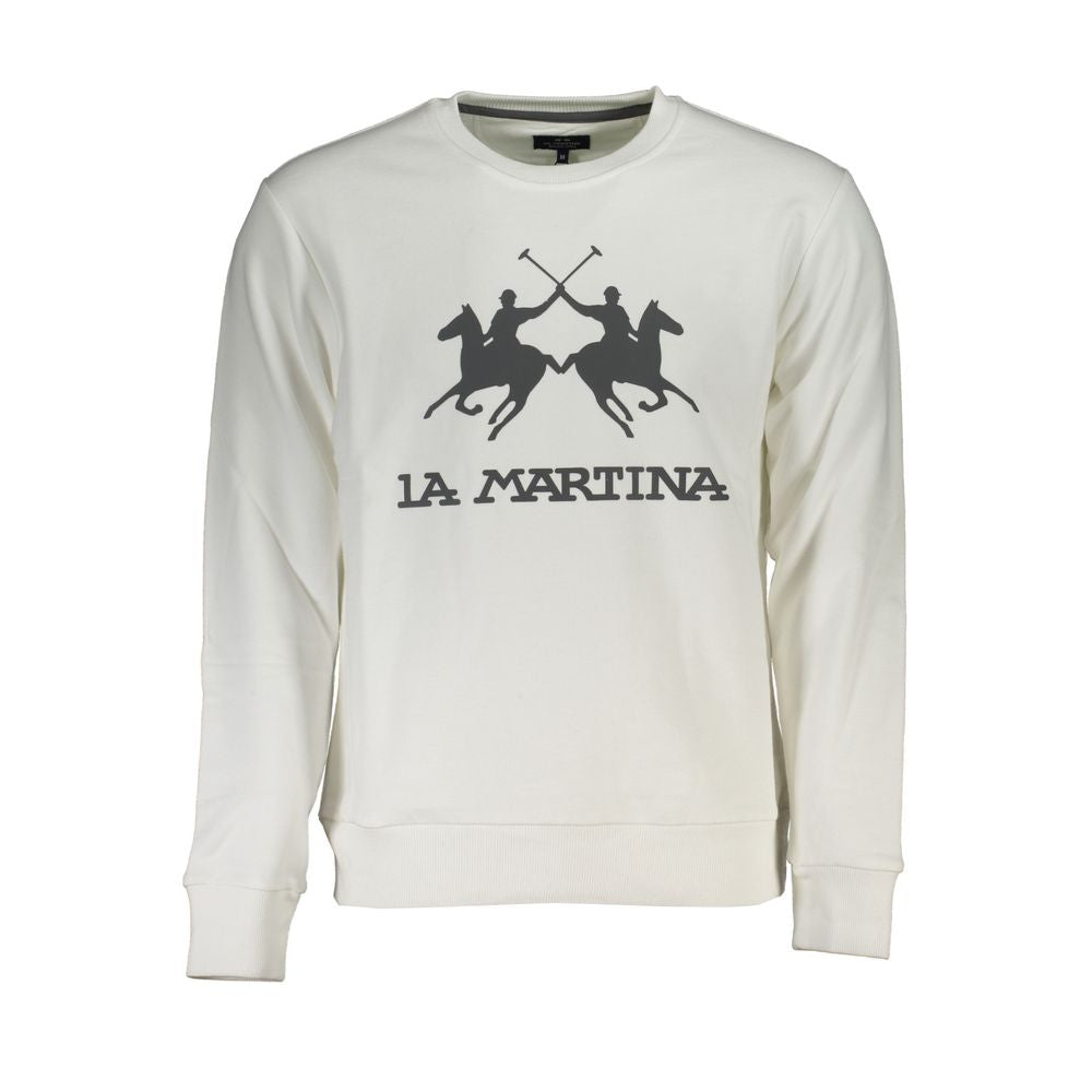 La Martina Elegant Long Sleeved Crew Neck Sweatshirt La Martina