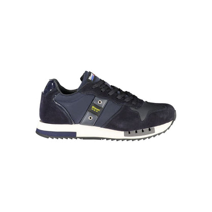 Blauer Contrast Lace-Up Sports Sneakers in Blue Blauer