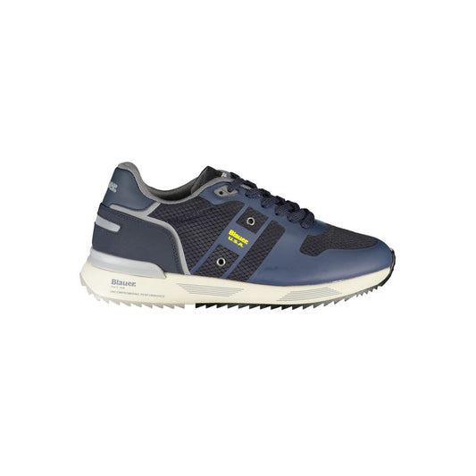 Blauer Dapper Blue Sneakers with Contrast Detailing Blauer