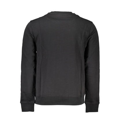 Harmont & Blaine Sleek Black Long-Sleeved Crew Neck Sweatshirt Harmont & Blaine