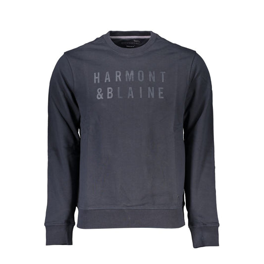 Harmont & Blaine Elegant Blue Crew Neck Sweatshirt Harmont & Blaine