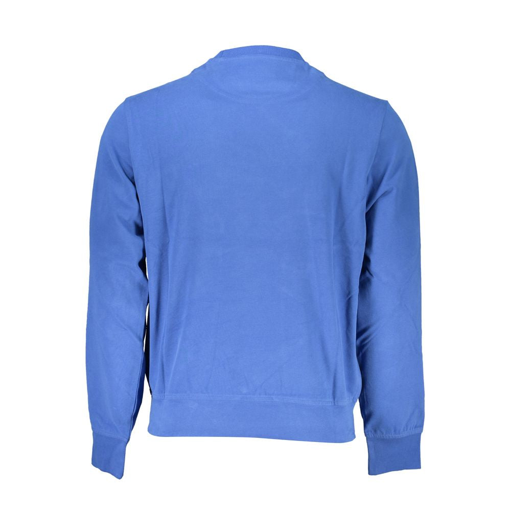 Harmont & Blaine Crew Neck Embroidered Blue Sweater