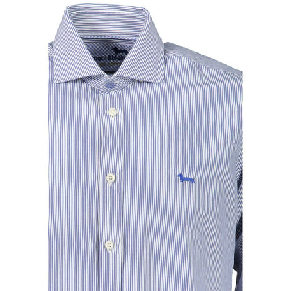 Harmont & Blaine Elegant Blue Organic Cotton Shirt Harmont & Blaine