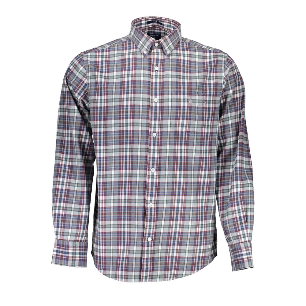 Gant Elegant Blue Cotton Button-Down Shirt Gant