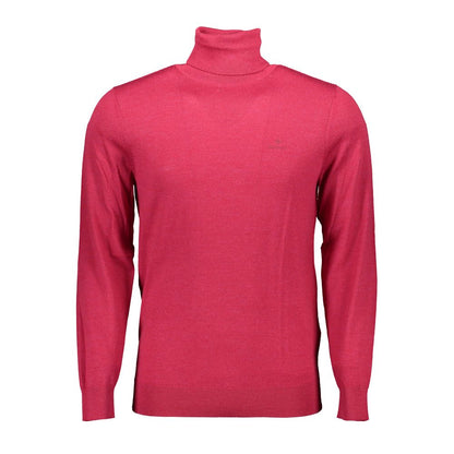 Gant Elegant Pink Turtleneck Sweater in Pure Wool Gant