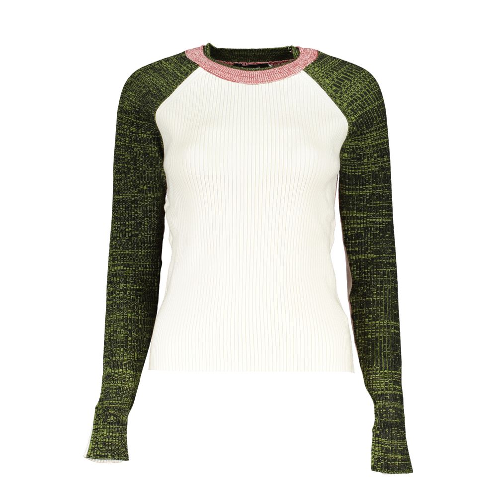 Desigual Chic Contrasting Crew Neck Sweater Desigual