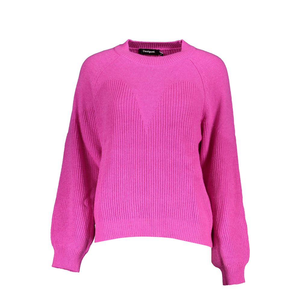 Desigual Chic Turtleneck Sweater with Contrast Detailing Desigual