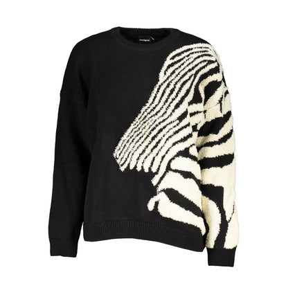 Desigual Chic Contrast Crew Neck Sweater Desigual