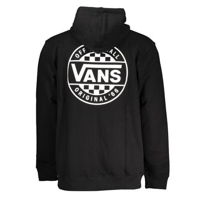 Vans Sleek Black Zip Hoodie with Logo Print Vans