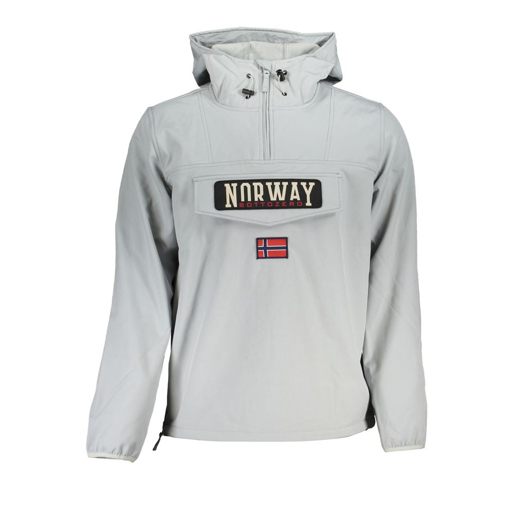 Norway 1963 Gray Soft Shell Hooded Jacket Norway 1963