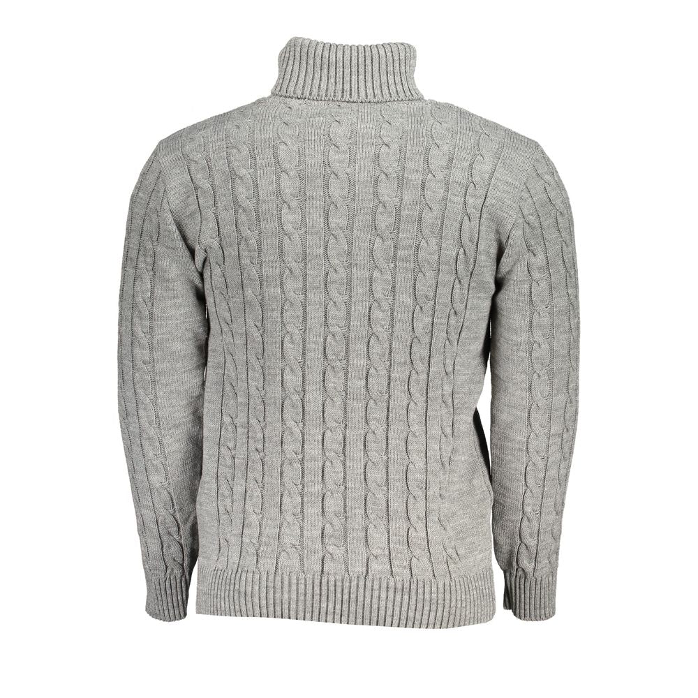 U.S. Grand Polo Turtleneck Twisted Neck Men's Sweater U.S. Grand Polo