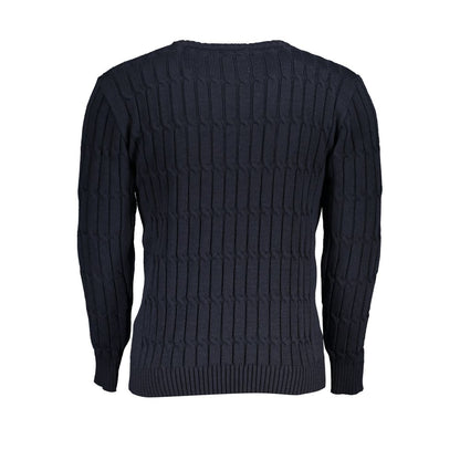 U.S. Grand Polo Elegant Twisted Crew Neck Sweater U.S. Grand Polo