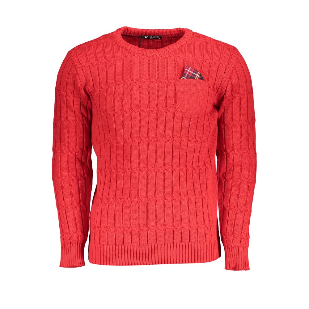 U.S. Grand Polo Grand Polo Pink Twisted Crew Neck Sweater U.S. Grand Polo