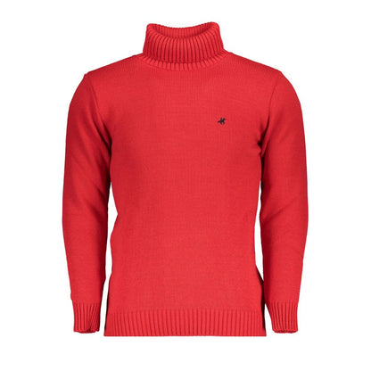 U.S. Grand Polo Elegant Turtleneck Sweater with Embroidery Detail U.S. Grand Polo