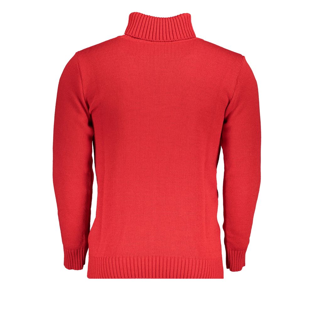 U.S. Grand Polo Elegant Turtleneck Sweater with Embroidery Detail U.S. Grand Polo