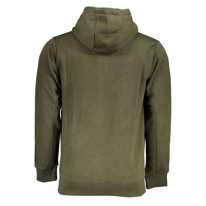 U.S. Grand Polo Elegant Green Hooded Long-Sleeve Sweatshirt U.S. Grand Polo