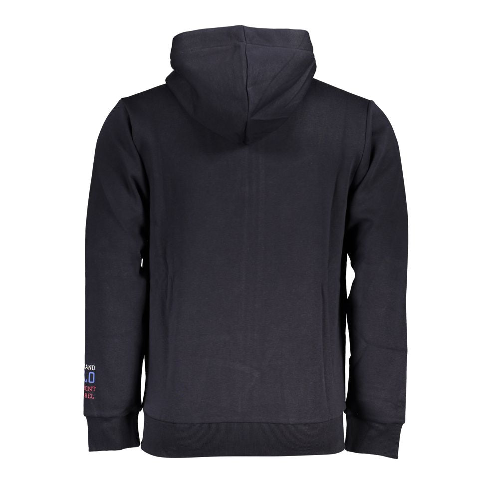 U.S. Grand Polo Grand Polo Blue Hooded Fleece Sweatshirt U.S. Grand Polo