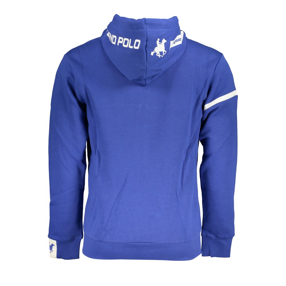 U.S. Grand Polo Classic Blue Hooded Fleece Sweatshirt U.S. Grand Polo