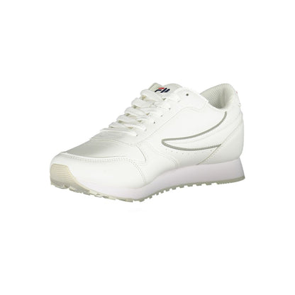 Fila Chic White Lace-Up Sneakers with Contrast Detailing Fila