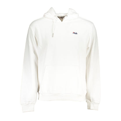 Fila Chic White Cotton Blend Hooded Sweater Fila