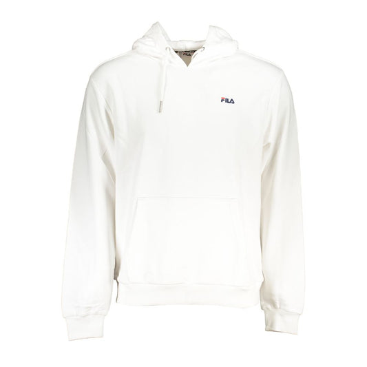 Fila Chic White Cotton Blend Hooded Sweater Fila