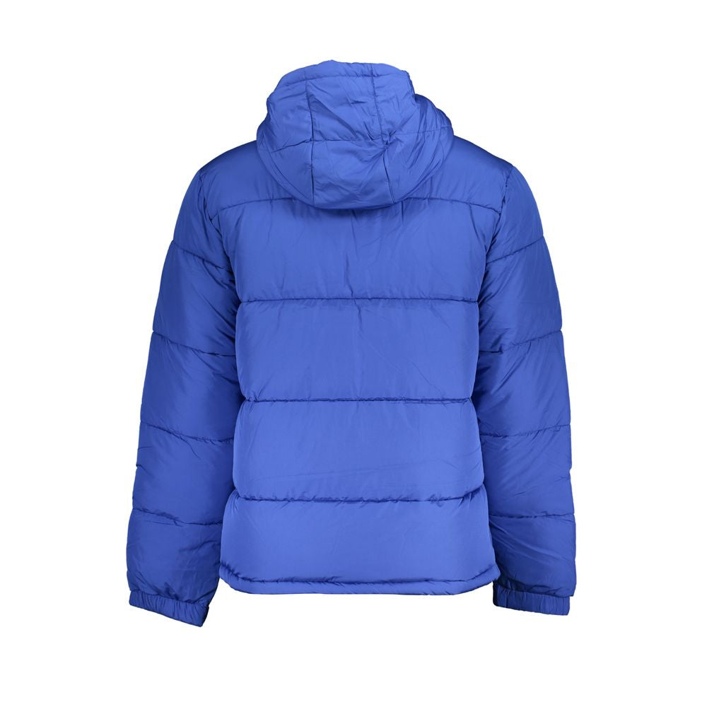 Fila Chic Blue Hooded Jacket with Sleek Print Fila