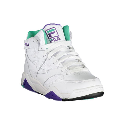 Fila Chic White Laced Sports Sneakers with Contrast Accents Fila