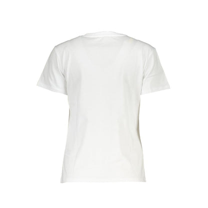 Patrizia Pepe Elegant Short Sleeve Crew Neck Tee with Logo Patrizia Pepe