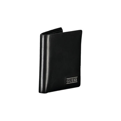 Guess Jeans Elegant Black Leather Wallet for Men Guess Jeans