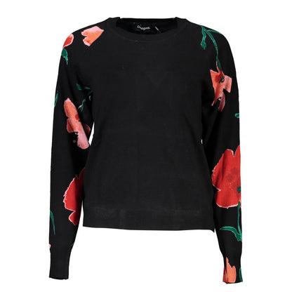 Desigual Chic Contrast Crew Neck Sweater Desigual